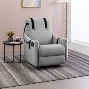Modern Recliner Chair with Cushioned Back and Armrests