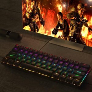 BAJEAL TRITIUM 60% Mechanical RGB Gaming Keyboard – Compact design, fast response, and delivery in Lebanon and Syria