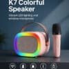 Colorful Speaker K7 Portable Bluetooth RGB Speaker