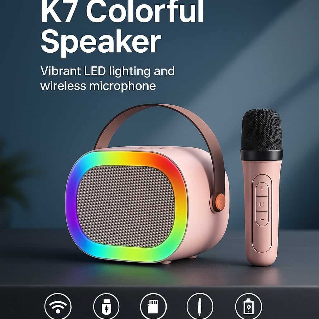 Colorful Speaker K7 Portable Bluetooth RGB Speaker