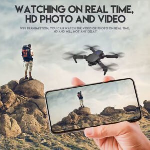 E88Pro Drone – Foldable quadcopter with dual HD cameras, fixed altitude mode, aerial photography, and stable 2.4GHz control.