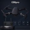 E88Pro Drone – Foldable quadcopter with dual HD cameras, fixed altitude mode, aerial photography, and stable 2.4GHz control.
