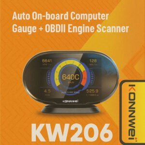 KONNWEI KW206 OBD2 Car Computer – Smart Fuel and Temperature Display