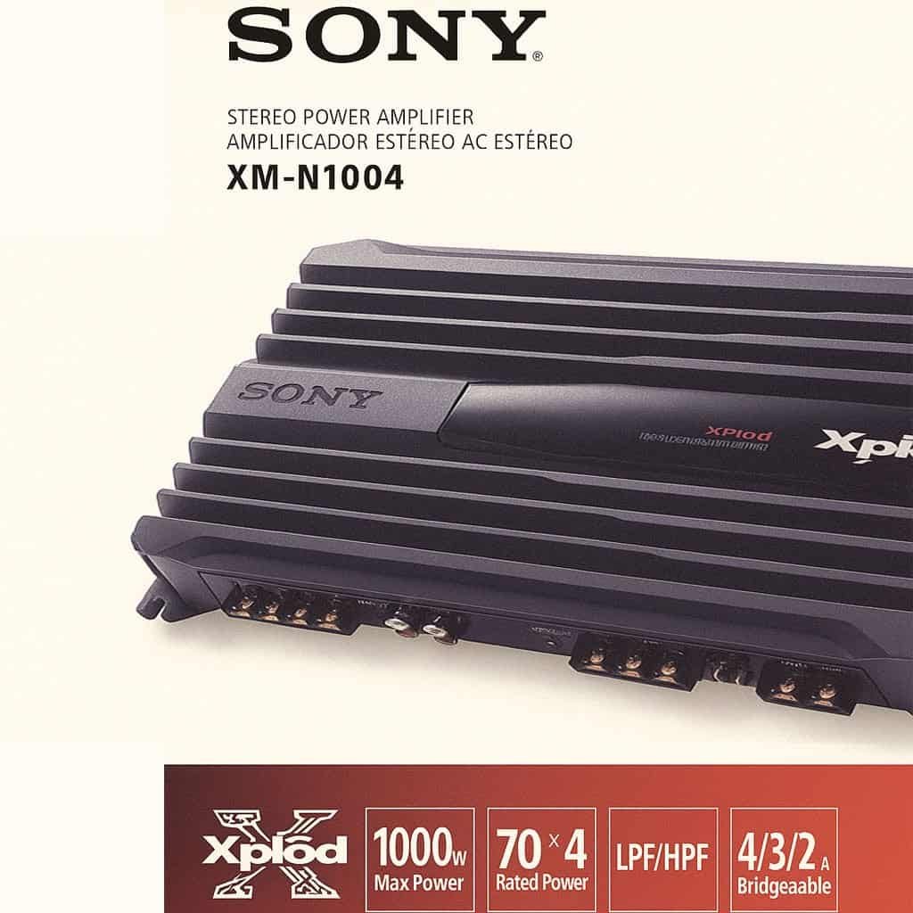 SONY Amplifier XM-N1004 4-Channel 1000W Class AB Car Amplifier
