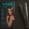 VGR V-519 Professional Hair Straightener with 38mm ceramic plates, LED display, adjustable temperatures, and rapid heating for salon-quality styling.