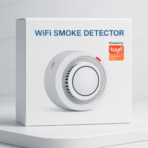 WiFi Smart Smoke Detector for Home Fire Safety – Tuya App Control