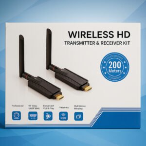 Wireless HD Transmitter and Receiver Kit 200m HDMI 1080p 60Hz – Wireless HDMI signal extender with 5GHz connection