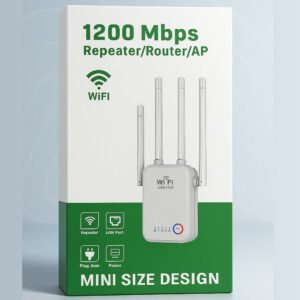 ATORSE WiFi Extender Signal Booster Repeater – 300Mbps Dual Antenna WiFi Range Expander for Home and Office