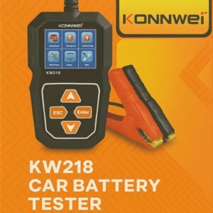 KONNWEI KW218 Battery Tester for 6V and 12V car, motorcycle, and truck batteries – cranking and charging system analyzer