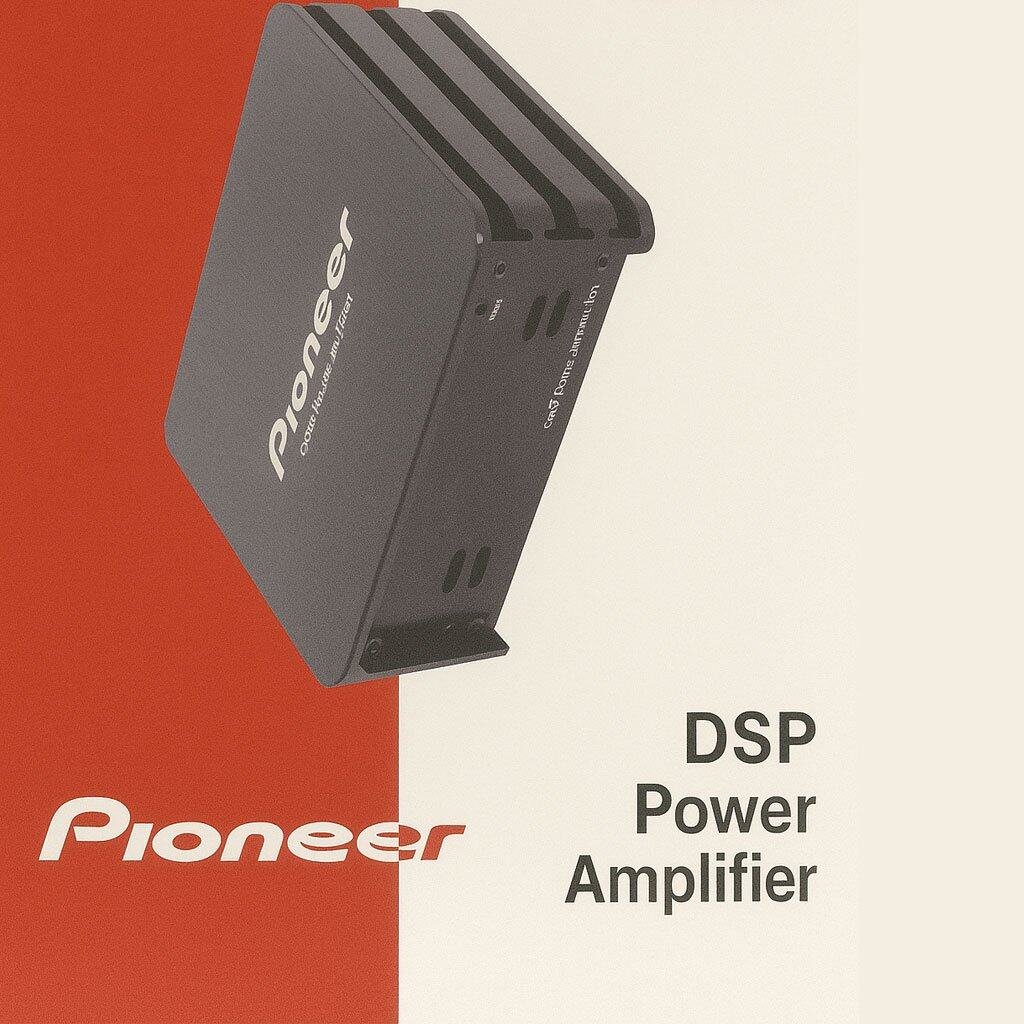 Pioneer DSP-D1 4-channel car amplifier with built-in DSP for clear high-power sound