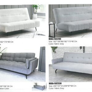 Sofa bed modern design with folding mechanism and comfortable cushions