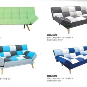 Sofa bed modern design with folding mechanism and comfortable cushions