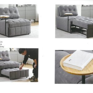 Sofa bed modern design with folding mechanism and comfortable cushions