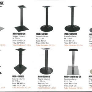 Modern table base with elegant design and durable wooden or marble top