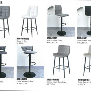Modern bar chair with ergonomic design, comfortable seat, and durable construction