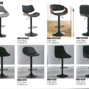 Modern bar chair with ergonomic seating and durable construction