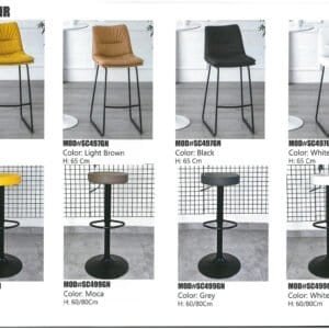 Modern bar chair with ergonomic seating and durable construction