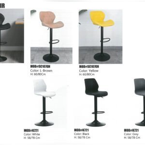 Modern bar chair with ergonomic seating and durable construction