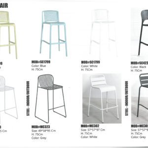 Modern bar chair with ergonomic seating and durable construction