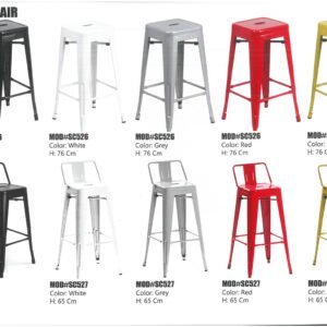 Modern bar chair with ergonomic seating and durable construction