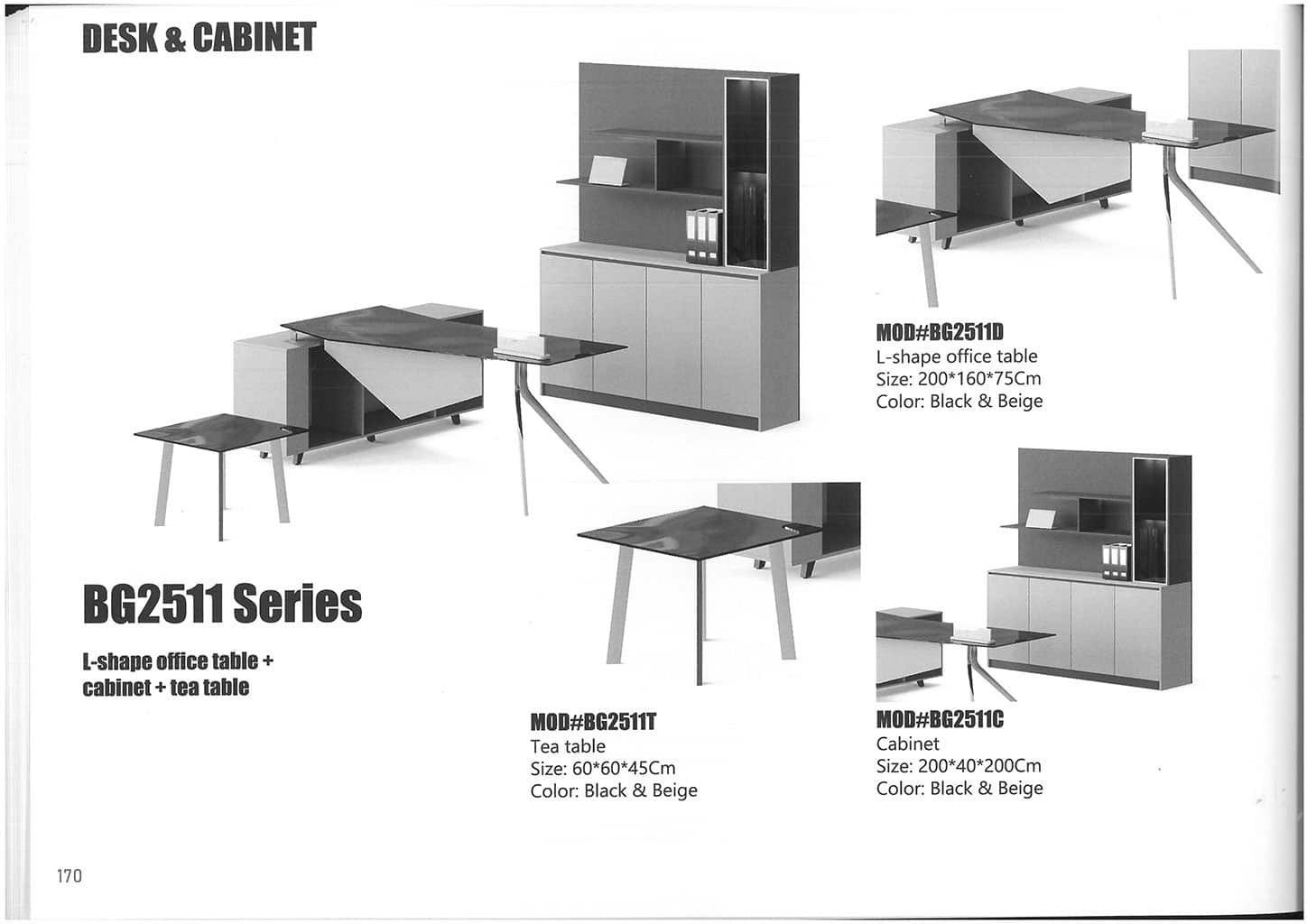 Modern desk with functional design and durable workspace surface